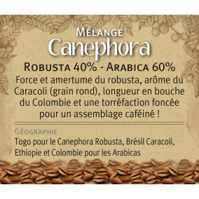 Mélange CANEPHORA, robusta 40% - arabica 60%