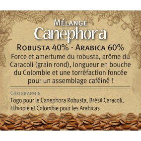 Mélange CANEPHORA, robusta 40% - arabica 60% Mélange CANEPHORA, robusta 40% - arabica 60%