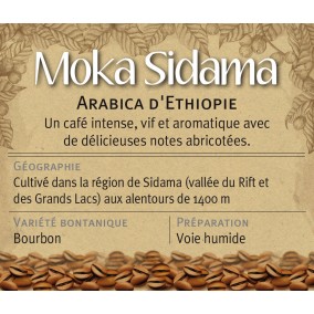 Moka SIDAMA, arabica d'Ethiopie