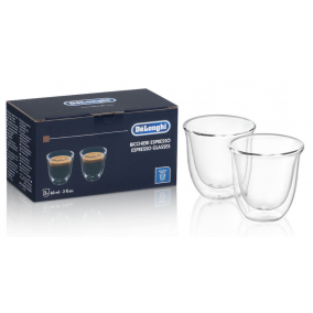 DELONGHI® 2 Verres double paroi 6 cl Expresso DELONGHI® 2 Verres double paroi 6 cl Expresso