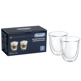 DELONGHI®  2 Verres double paroi 19 cl Cappuccino