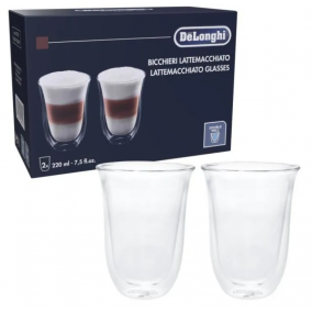 DELONGHI® 2 Verres double paroi 22 cl Latte Macchiato DELONGHI® 2 Verres double paroi 22 cl Latte Macchiato