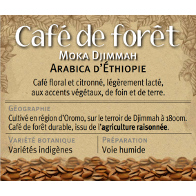 CAFE DE FORET Moka Djimmah Arabica d'Ethiopie