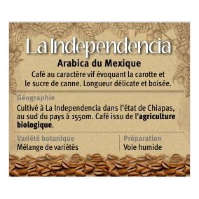 LA INDEPENDENZIA Arabica du Mexique