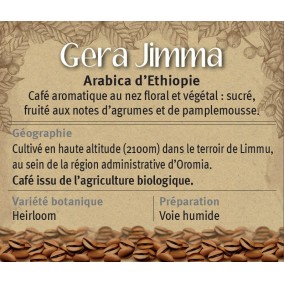 GERA JIMMA Arabica d'Ethiopie GERA JIMMA Arabica d'Ethiopie