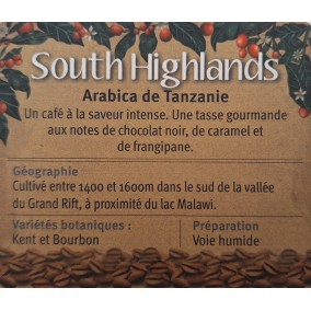 SOUTH HIGHLANDS Arabica de Tanzanie