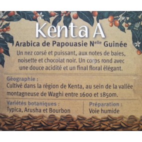 KENTA A Arabica de Papouasie Nvlle Guinee